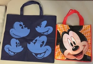 Disney MICKEY & Minnie Mouse shopping carry bag & smaller Mickey Bag  - Picture 1 of 6