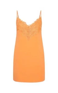 Mini Vestido de Arena CAMILLA AND MARC | Caqui/Naranja, Algodón, Borde de Encaje, Deslizante - Imagen 1 de 11