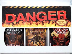 Satan's Ghost, Hellhound & Satan's Rage Ghost Pepper Sauces, 5.7 oz. bottles NEW - Picture 1 of 5