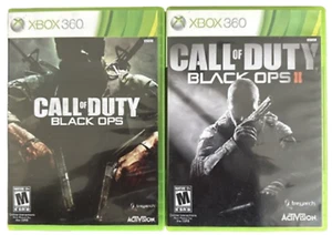 Call of Duty Black Ops 1 and 2 (Xbox 360) Bundle Tested & Working Lot of 2! Both - Picture 1 of 2