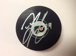 Tyrell Goulbourne Signed Autographed Philadelphia Flyers Hockey Puck a - Picture 1 of 2