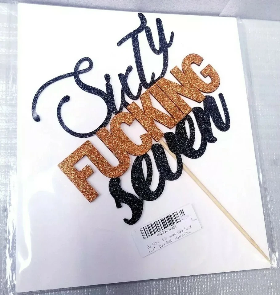 Decoración de pastel vulgar humorístico para 67 cumpleaños o aniversario Foto 1 de 4