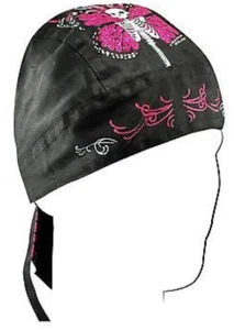 Zan Skull Butterfly Highway Honey Womens durag Headwrap doorag bandana skull cap - Picture 1 of 4