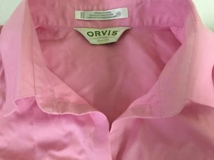 Orvis Button Down Ladies Shirt~Pink~Cotton~Sz 10~Pretty in Pink! Classic Style - Picture 1 of 6