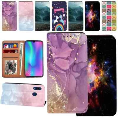 For Samsung Galaxy S24 FE/A26/A36/A56 - Print PU Leather Phone Stand Cover Case - Image 1 of 4