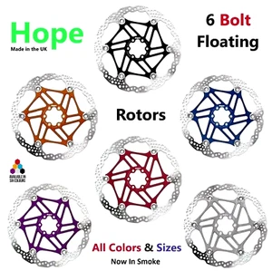 Hope 6 Bolt Floating Rotors All Colors & Sizes 140-220 (Brand New) - Picture 1 of 8
