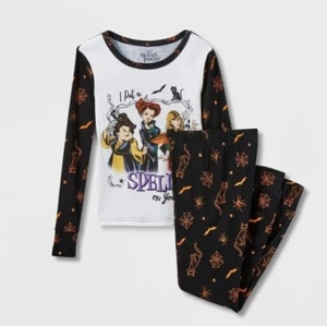 NWT Disney Hocus Pocus 2 Pajamas Set Shirt Pant Halloween Costume Girls Size 4 - Picture 1 of 3