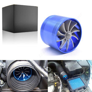Universal Car Cold Air Intake Filter Induction Kit Hose Pipe BLUE