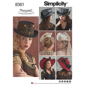 Sombreros Simplicity Pattern 8361 en tres tallas: S (21"), M (22"), L (23") - Imagen 1 de 2