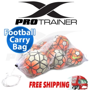 MESH FOOTBALL CARRY BAG Soccer Ball Sports Training Boxing Gloves Rugby AFL Goal - Picture 1 of 5