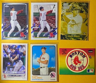 BOBBY DALBEC (7) Baseball Cards (Includes (5) Rookie Cards!) See Details Below - Image 1 of 4