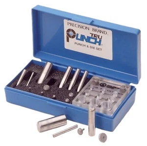 Precision Brand TRUPUNCH Punch & Die Set 40110, 9 Punches & 8 ID Pilot,FREE SHIP - Picture 1 of 1