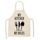 Kitchen Cutlery Linen Kitchen Apron Waterproof Adult Bibs Chefs Home Cleaning