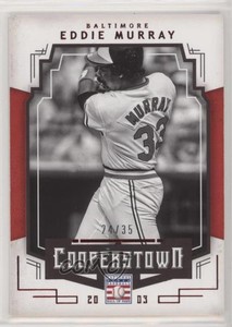 2015 Panini Cooperstown HOF Chronicles Red /35 Eddie Murray #31 HOF