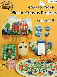 Easy To Make Plastic Canvas Projects Book 3020 Book Cover Tissue Box Placemats - Picture 1 of 3