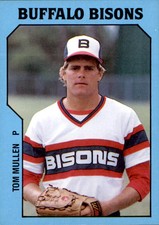 1985 Buffalo Bisons TCMA #23 Tom Mullen Davenport Iowa IA Baseball Card