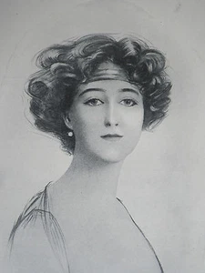 Lady Juliet Duff por Thomas Percival Anderson 1912 impresión de página 9285 - Imagen 1 de 2