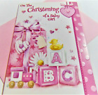 Christening Greetings Card.....On The Christening Of A Baby Girl