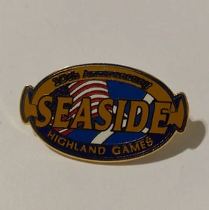 Seaside 10th Anniversary Highland Games Lapel Tack Pin - Picture 1 of 5