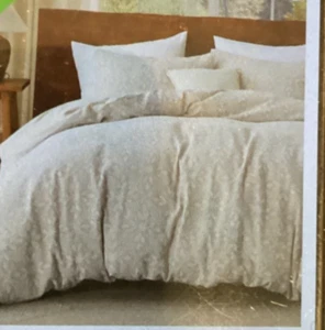 Bedsure Duvet Set Leaf Print Twin 68 x 90 Cover Set - FREE SHIP! - Picture 1 of 2