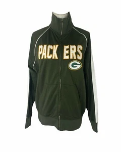 Green Bay Packers Women’s Medium Track Jacket 47 Brand Green Full Zip NFL - Picture 1 of 6