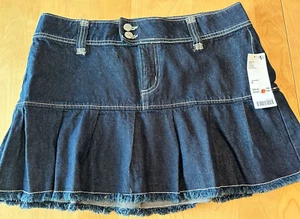 MINI JUPE FEMME EN JEAN À VOLANTS BDG URBAN OUTFITTERS NEUVE AVEC ÉTIQUETTE TAILLE M - Photo 1/7