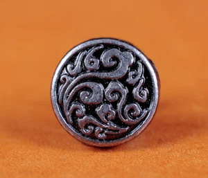 50PC 10MM Silver Floral Engraved Conchos Handcraft Stud Rivet Tacks Decorative - Picture 1 of 8