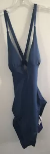Neu mit Etikett Heidi Klum Coco Azure One Piece Badeanzug Größe 6 - Bild 1 von 5