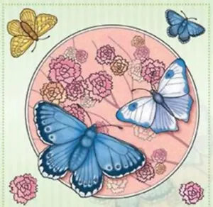 Marij Rahder Schmetterling Insekten und Blumen Set Cling Gummistempel - Bild 1 von 2
