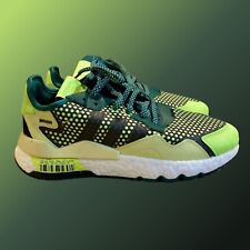 Adidas Nite Jogger Sneakers Green/White 3M Reflective EF5406 Men’s Size 10 Rare
