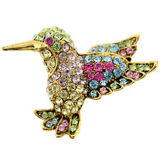 Fantasyard Crystal Hummingbird Pin Brooch  