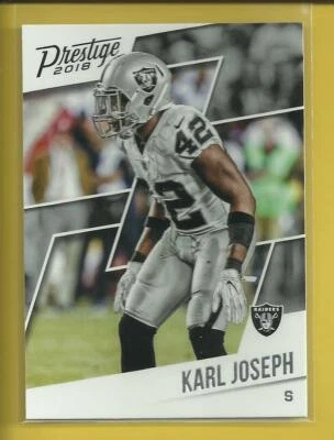 Karl Joseph 2018 Panini Prestige Card # 145 West Virginia Las Vegas Raiders NFL - Image 1 of 2