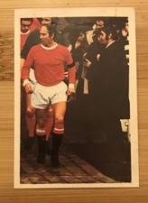 Bobby Charlton FKS 1972/73 Sticker Card Wonderful World of Soccer Stars 184Rare