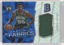 2015-16 Panini Spectra Freshman Fabrics Silver Prizm /35 Jordan Mickey Rookie RC