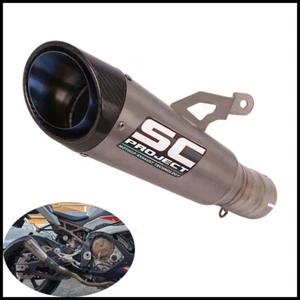 S1000RR 2019-2025 for BMW S1000R M1000RR 60mm Muffler Exhaust Tips Titanium Pipe - Picture 1 of 7