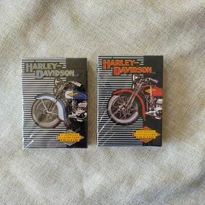 Harley Davidson latta da collezione con carte da gioco storiche sigillate - Foto 1 di 7