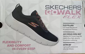New Skechers Performance GO WALK Flex Size 10M Women in Black/Hot Pink - Picture 1 of 5