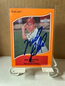 1990 PROCARDS autographed MIKE LIEBERTHAL MARTINSVILLE PHILLIES #193 - Picture 1 of 2