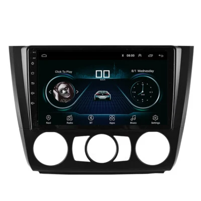 Radio estéreo de coche con pantalla táctil GPS apta para BMW Serie 1 E88 2004-2011 manual aire acondicionado Foto 1 de 4