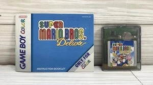 Super Mario Bros Deluxe Nintendo Game Boy Color Game-AUTHENTIC Tested-Saves A7 - Picture 1 of 9