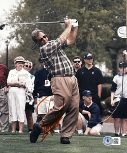 Foto autografiada firmada por Fuzzy Zoeller 8X10 certificado de autenticidad Beckett BAS PGA rara - Imagen 1 de 1
