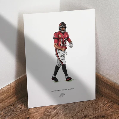Póster Tom Brady Tampa Bay Buccaneers Fútbol 8x10 Impresión Foto 1 de 4