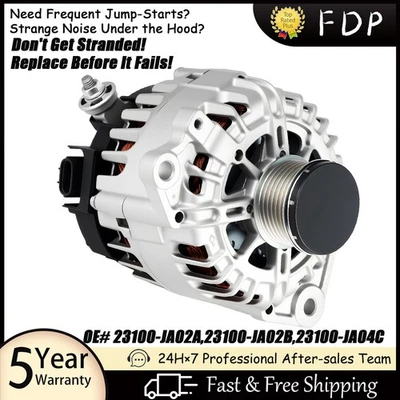 Alternator For 2007-2015 Nissan Altima Sentra Rogue Rogue Select 110Amp 11258N Foto 1 de 4