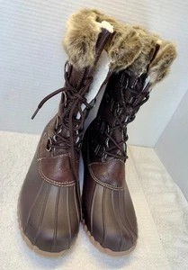 Kali Snow-II Damen Winter Schneestiefel Gr. 10 braun Kunstfell gefüttert wasserdicht D - Bild 1 von 12