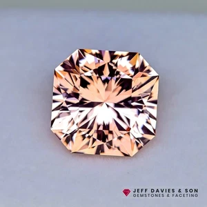 Precision Cut - 14.39ct LAB Peach Sapphire - Picture 1 of 2