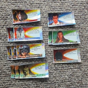 Carte olografiche San Valentino Y2K Star Wars Minaccia Fantasma - numero 13 - Foto 1 di 10