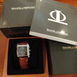 BAUME&MERCIER 3870142 Chronograph Automatic Stainless steel Leather Men's Watch - Picture 1 of 24