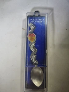 Cuchara de recuerdo coleccionable vintage de peltre jalapeños de nuevo México - Imagen 1 de 1
