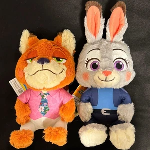 Zootopia 2 Movie Peluche Zaino Judy Hopps Nick Wilde Disney Set di 2 JP NUOVO - Foto 1 di 6