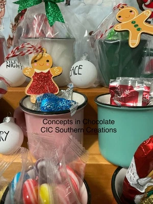 Мини кружки с конфетами на Рождество подарок, учителя, дома престарелых, семья - Изображение 1 из 4